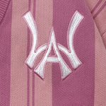 Close-up of the WA logo on the chest.