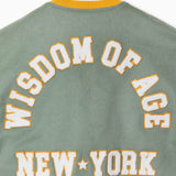 Bulldog Varsity Jacket - Sage Green