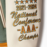Bulldog Varsity Jacket - Sage Green