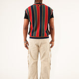 V-Neck Sweater Vest – Multicolor