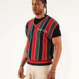 V-Neck Sweater Vest – Multicolor