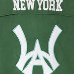 Sage Green Wisdom Of Age Football Jersey with 'New York' and WA logo