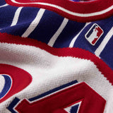 Wisdom of Age blue pinstripe Empire Basketball Jersey premium knit cotton material
