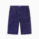 WOA Canvas Carpenter Shorts in Purple with WOA brand label on a white background
