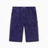 WOA Canvas Carpenter Shorts in Purple with WOA brand label on a white background