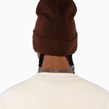 WOA Crest Knit Cap - Mocha