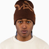 WOA Crest Knit Cap - Mocha