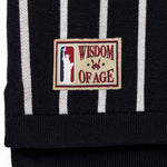 Wisdom Of Age Empire Basketball Jersey Black Pinstripe front view brand patch